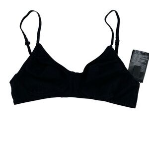 Afends Black Bralette Organic Cotton/Hemp Women's Size XS
